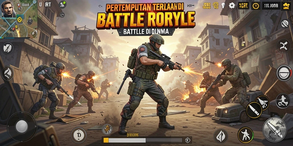 Tampilan gameplay intens dan seru di 55RT.