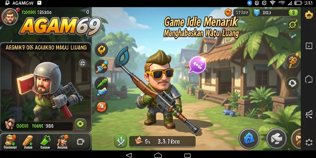 Tampilan gameplay AGAM69 yang menarik dan penuh warna.
