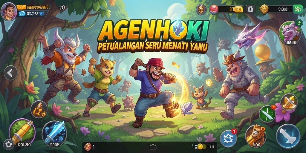 Tampilan gameplay AGENHOKI yang menakjubkan dan menyenangkan.