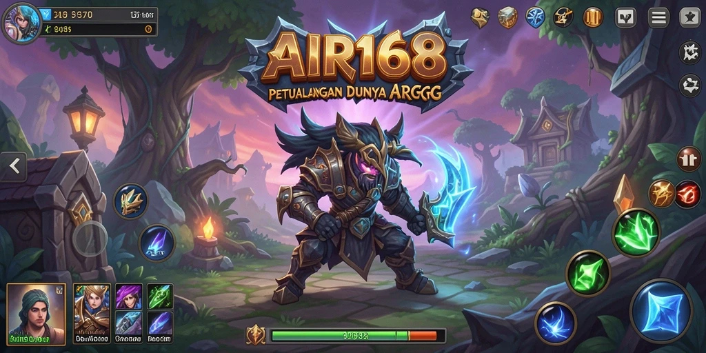 Tampilan gameplay AIR168 yang mendebarkan dan penuh aksi ARPG.