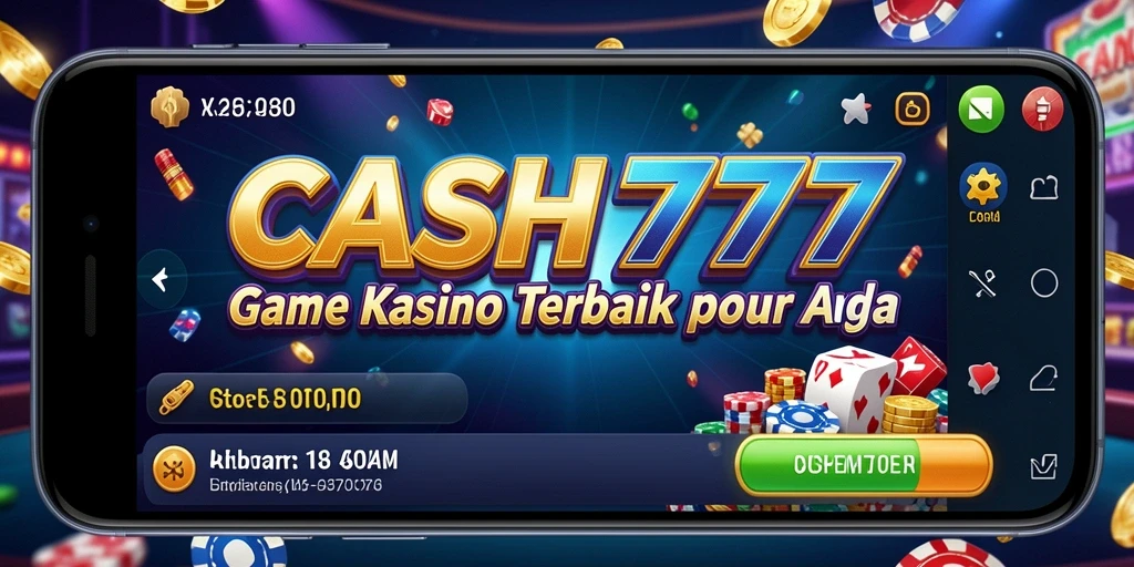 Screenshot dari gameplay Kasino di CASH777 yang menampilkan berbagai permainan menarik.
