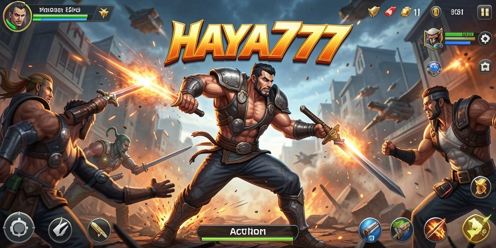Tampilan gameplay HAYA777 dengan aksi seru dan grafis berkualitas.