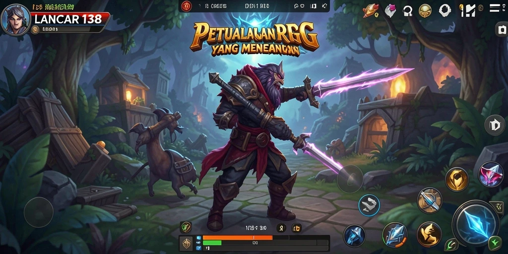 Tampilan menarik dari gameplay RPG LANCAR138 yang seru.