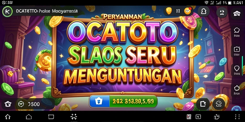 Screenshot OCATOTO menampilkan aksi seru permainan Slot dengan grafik mengesankan.
