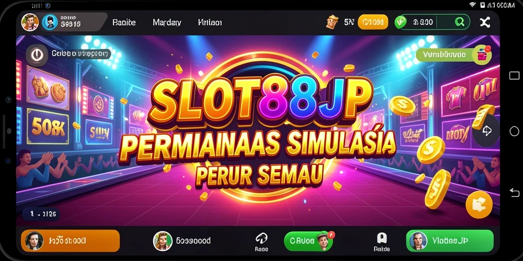 Screenshot utama SLOT88JP menampilkan gameplay slot yang menarik.