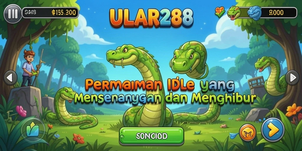 Screenshot gameplay ULAR288 memperlihatkan keseruan dan kemudahan bermain Idle.
