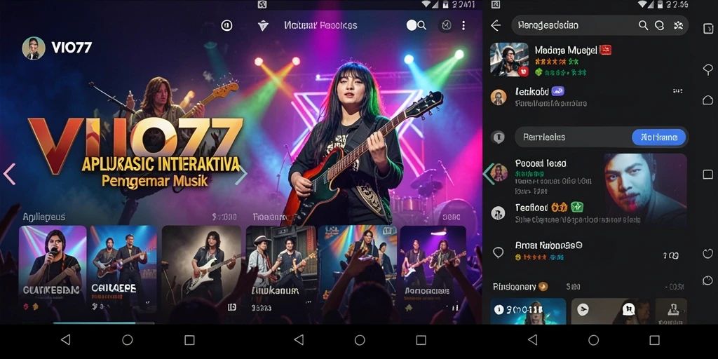 Tampilan gameplay interaktif VIO77 dengan lagu-lagu favorit.
